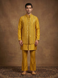 Silk Kurta Pajama Waistcoat Set