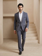 Grey Japanese Patch Pocket Suit