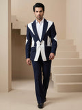 Blue Japanese Patch Work Suit