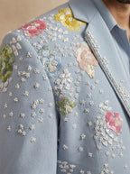 Japanese Shacket with Multi Color Thread and Hand Work