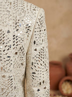 Silk Heavy Mirror Work Kurta