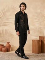 Hand embroidered designer shirts with same pants (MD2435)