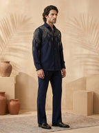Hand embroidered designer shirts with same pants (SH-NU08)