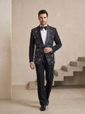 Black Japanese Hand Embroidered Tuxedo