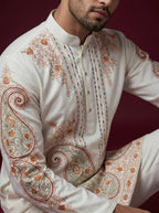Japanese Hand Embroidered Kurta Pajama