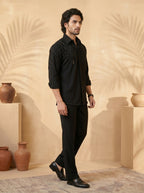 Hand embroidered designer shirts with same pants (SH-NU06)