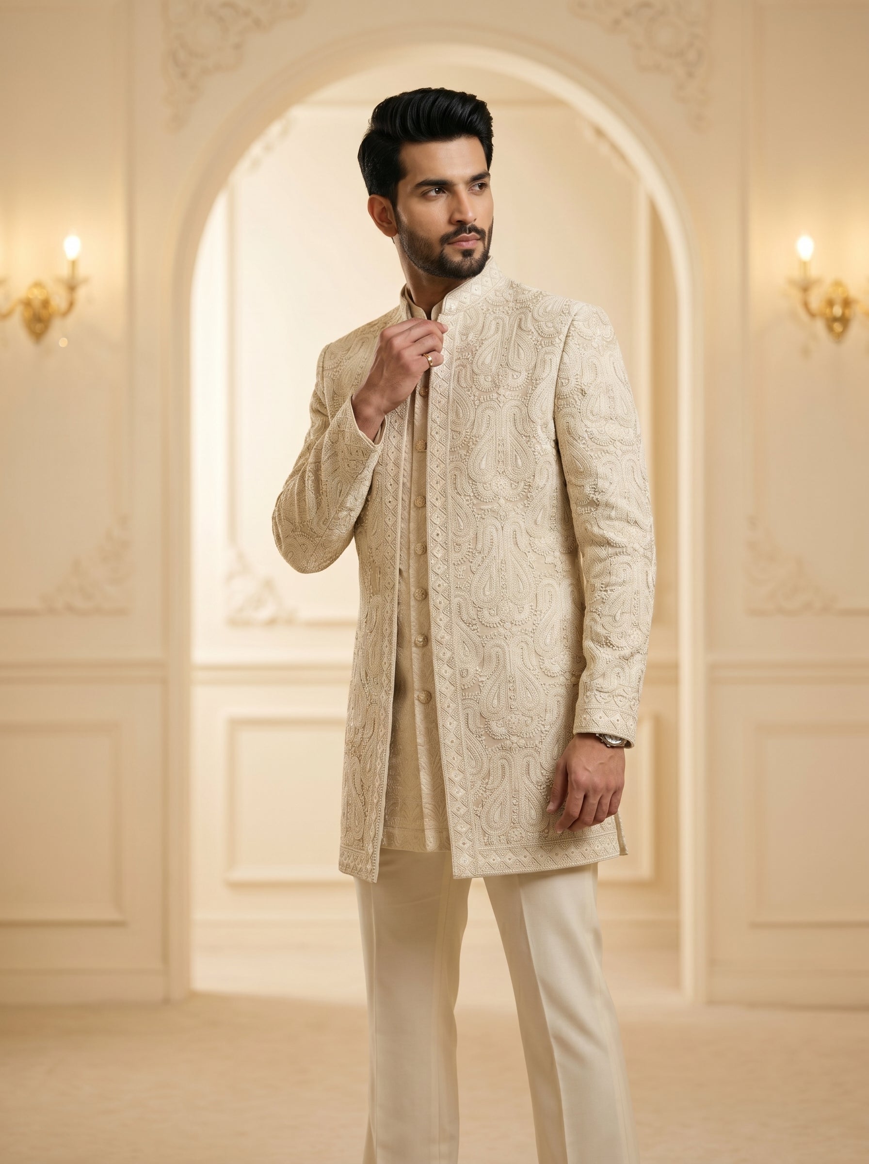 Rosegold lucknowi indo western