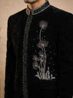 Velvet hand embroidered jodhpuri