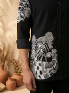 Thread work designer shirts with same pants (SH-NU05)