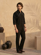Hand embroidered designer shirts with same pants (SH-NU10)