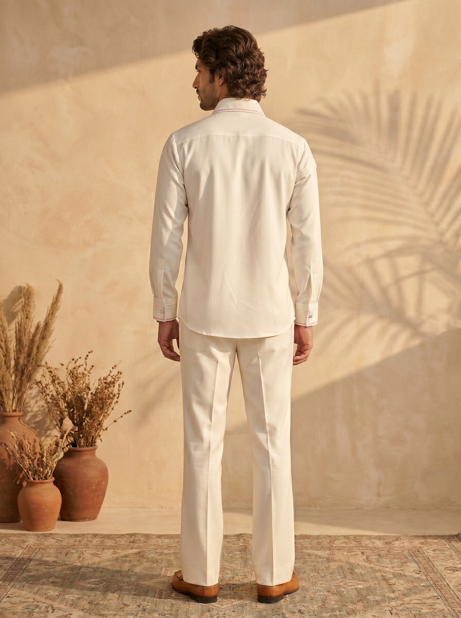Thread work designer shirts with same pants (SH-NU03)