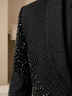 Black Japanese Hand Embroidered Tuxedo