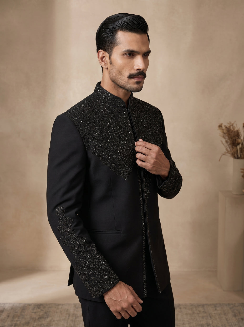 Black Hand embroided jodhpuri