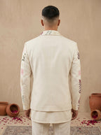 Japanese Shacket with Multi Color Thread Work