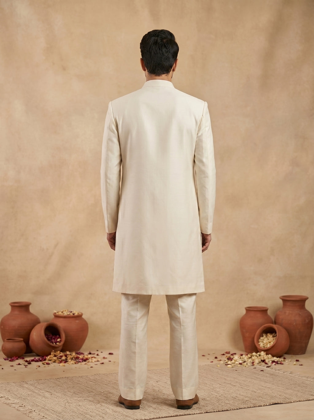 Silk Heavy Mirror Work Kurta