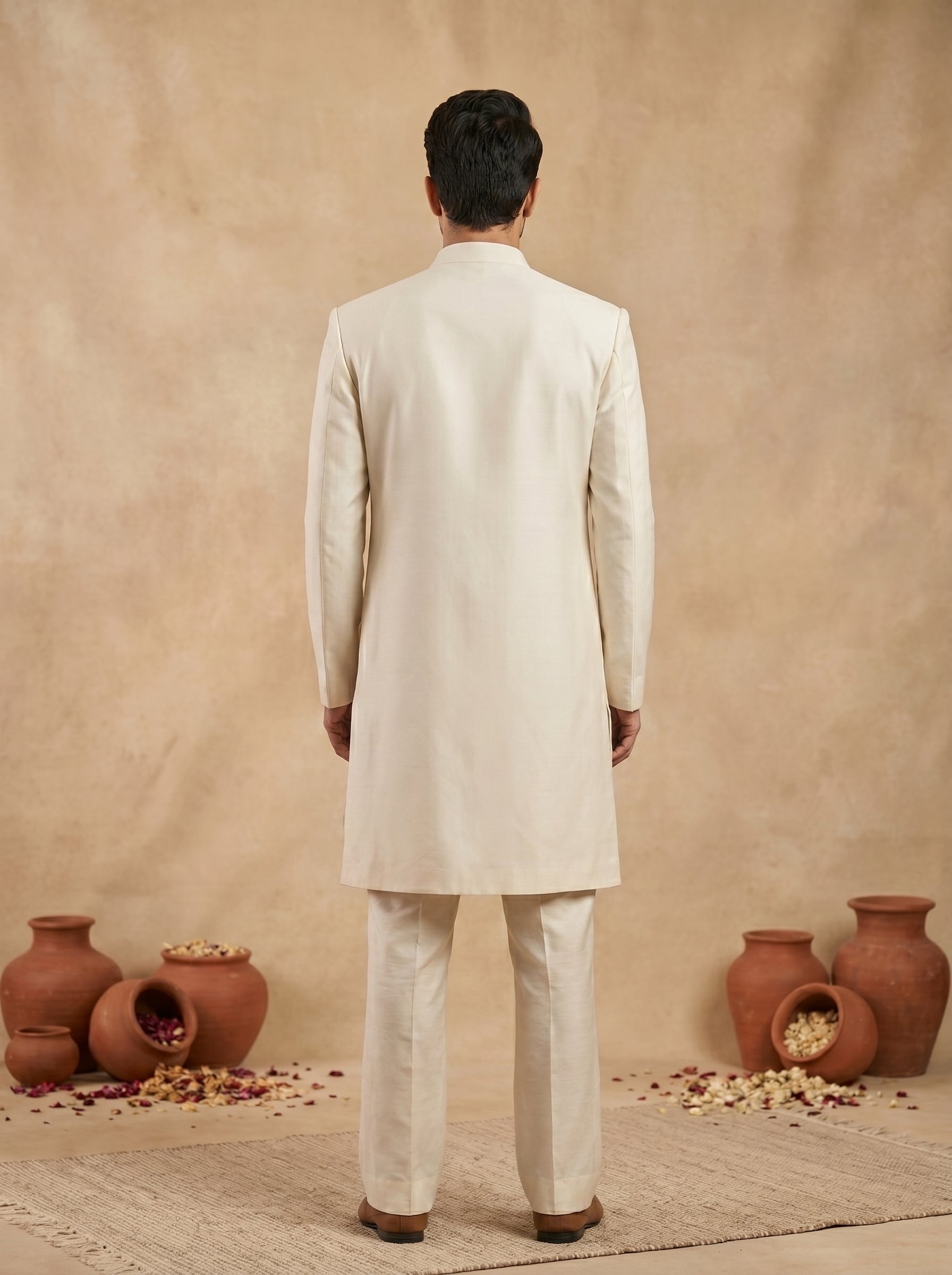 Silk Heavy Mirror Work Kurta