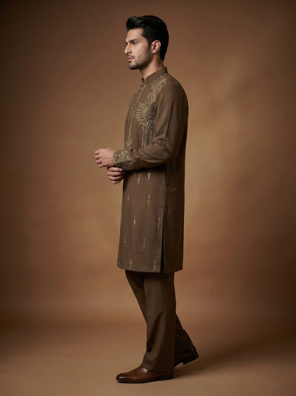 Japanese Hand Embroidered Kurta Pajama