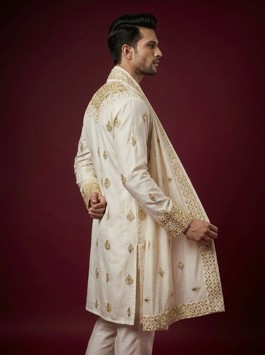 Japanese Hand Embroidered Kurta Pajama