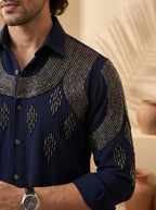 Hand embroidered designer shirts with same pants (SH-NU08)