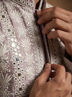 Silk Kurta Pajama Waistcoat Set