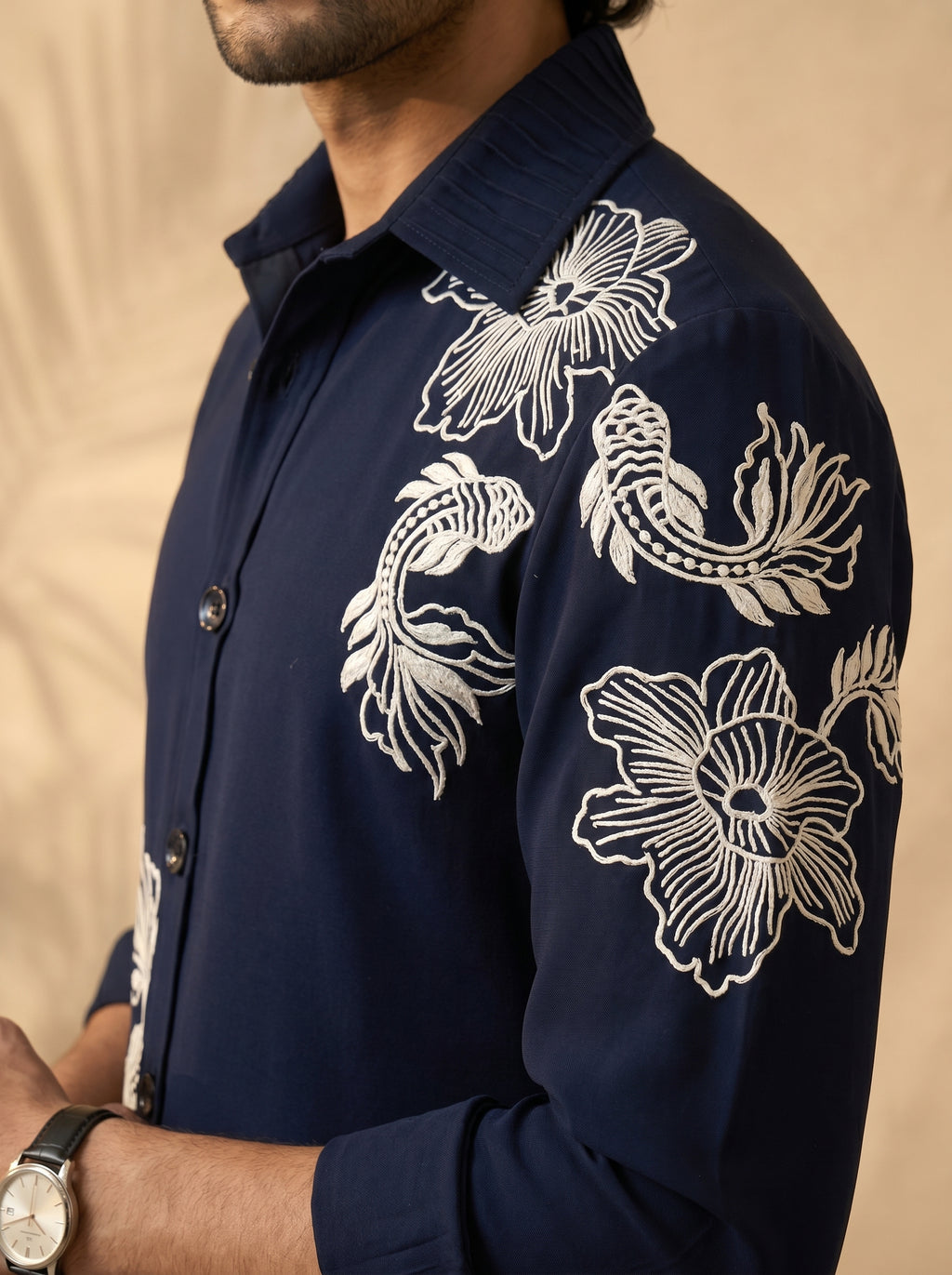 Thread work designer shirts with same pants (SH-NU04)