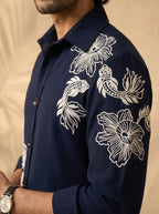 Thread work designer shirts with same pants (SH-NU04)