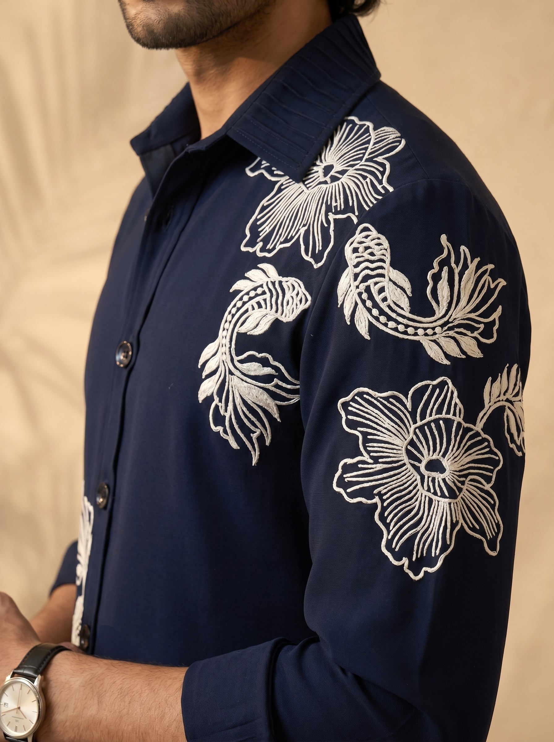 Thread work designer shirts with same pants (SH-NU04)