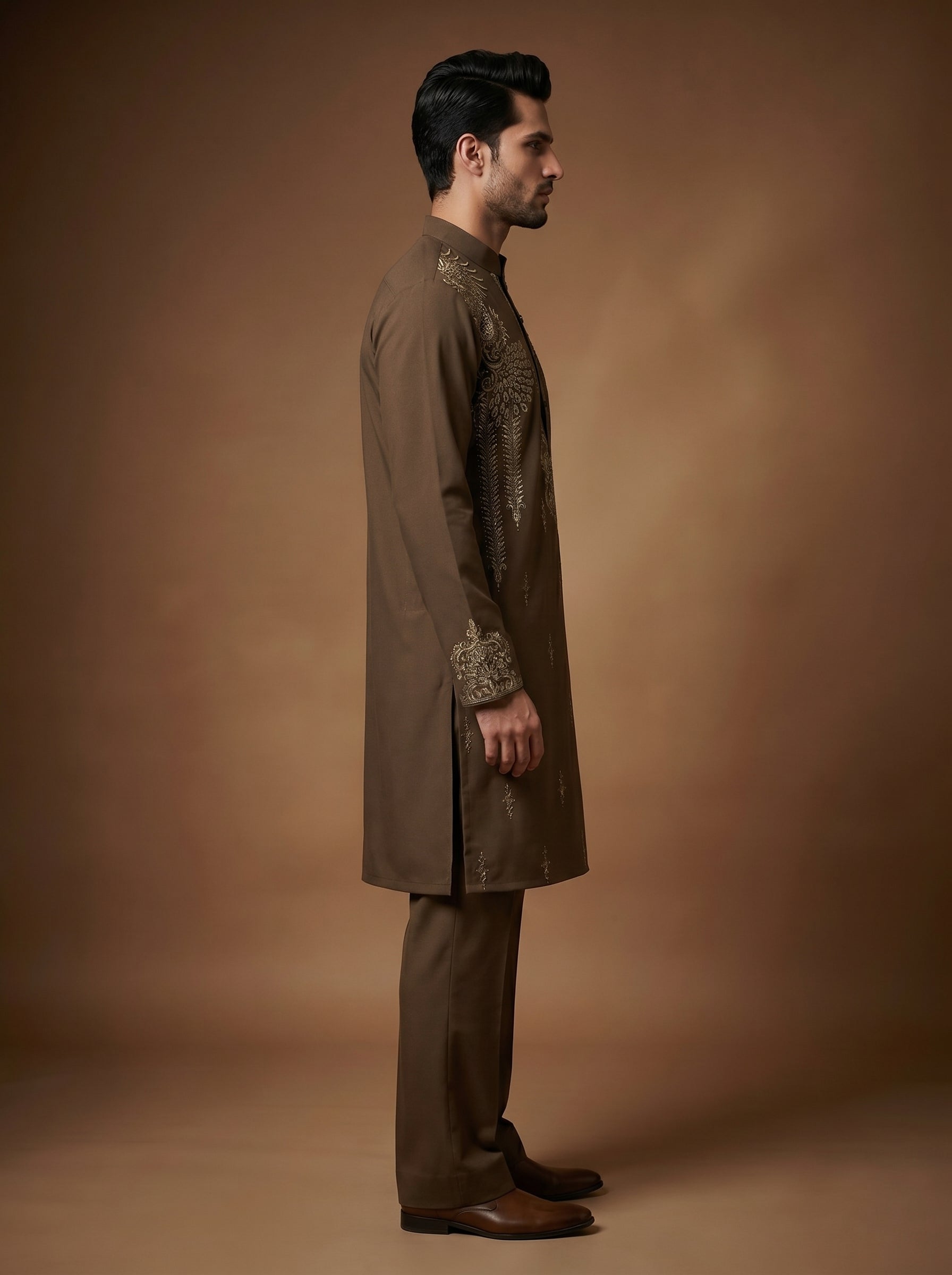 Japanese Hand Embroidered Kurta Pajama