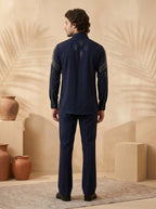 Hand embroidered designer shirts with same pants (SH-NU08)