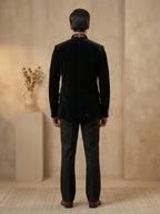 Velvet hand embroidered with metal broach jodhpuri