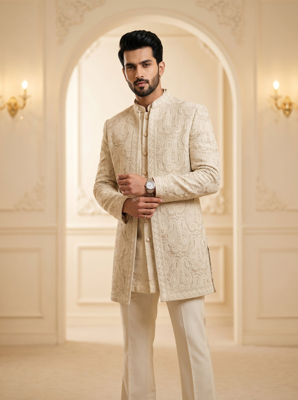 Rosegold lucknowi indo western