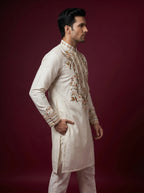 Japanese Hand Embroidered Kurta Pajama