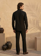 Hand embroidered designer shirts with same pants (SH-NU10)