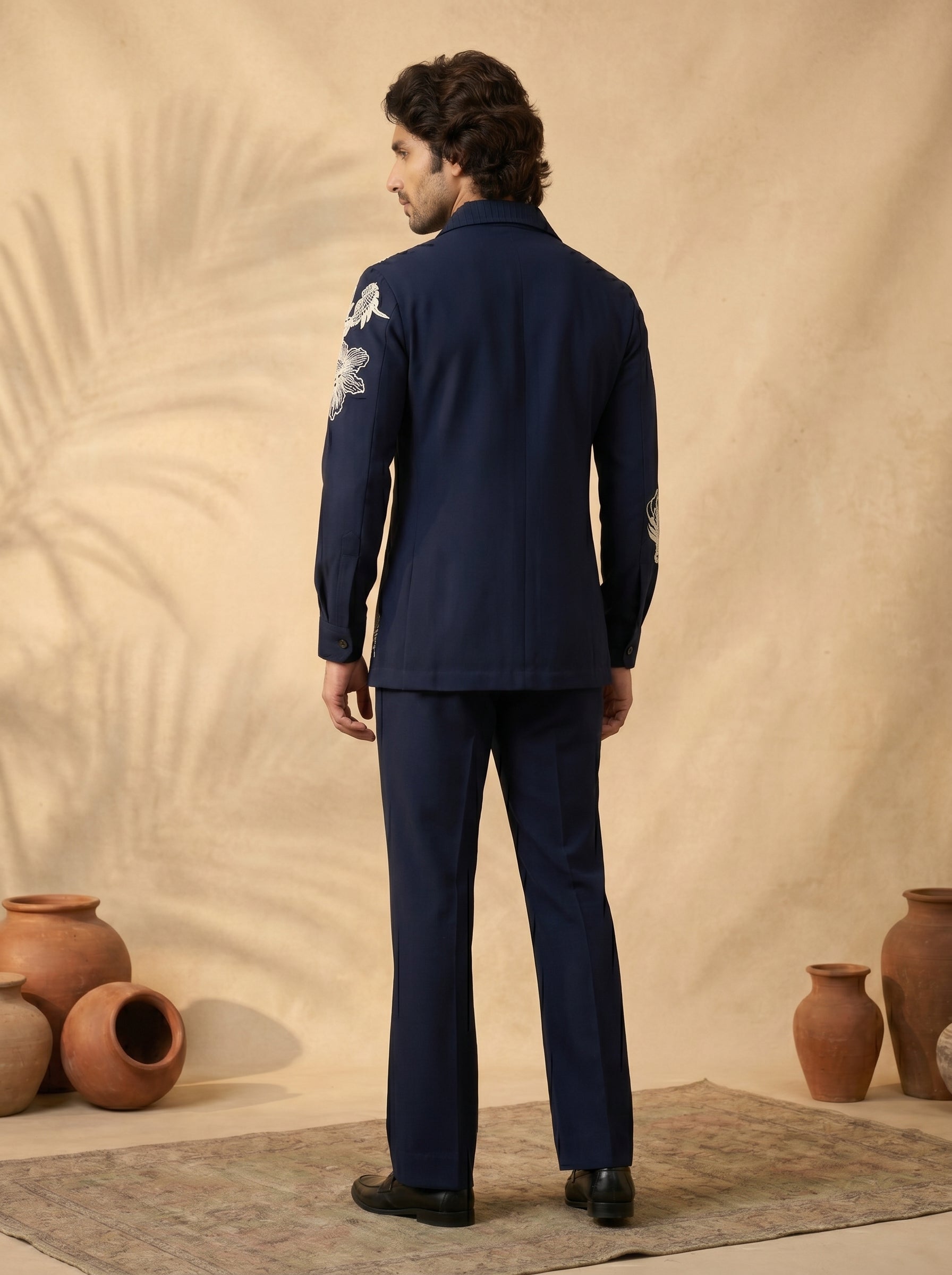 Thread work designer shirts with same pants (SH-NU04)
