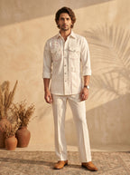 Thread work designer shirts with same pants (SH-NU03)