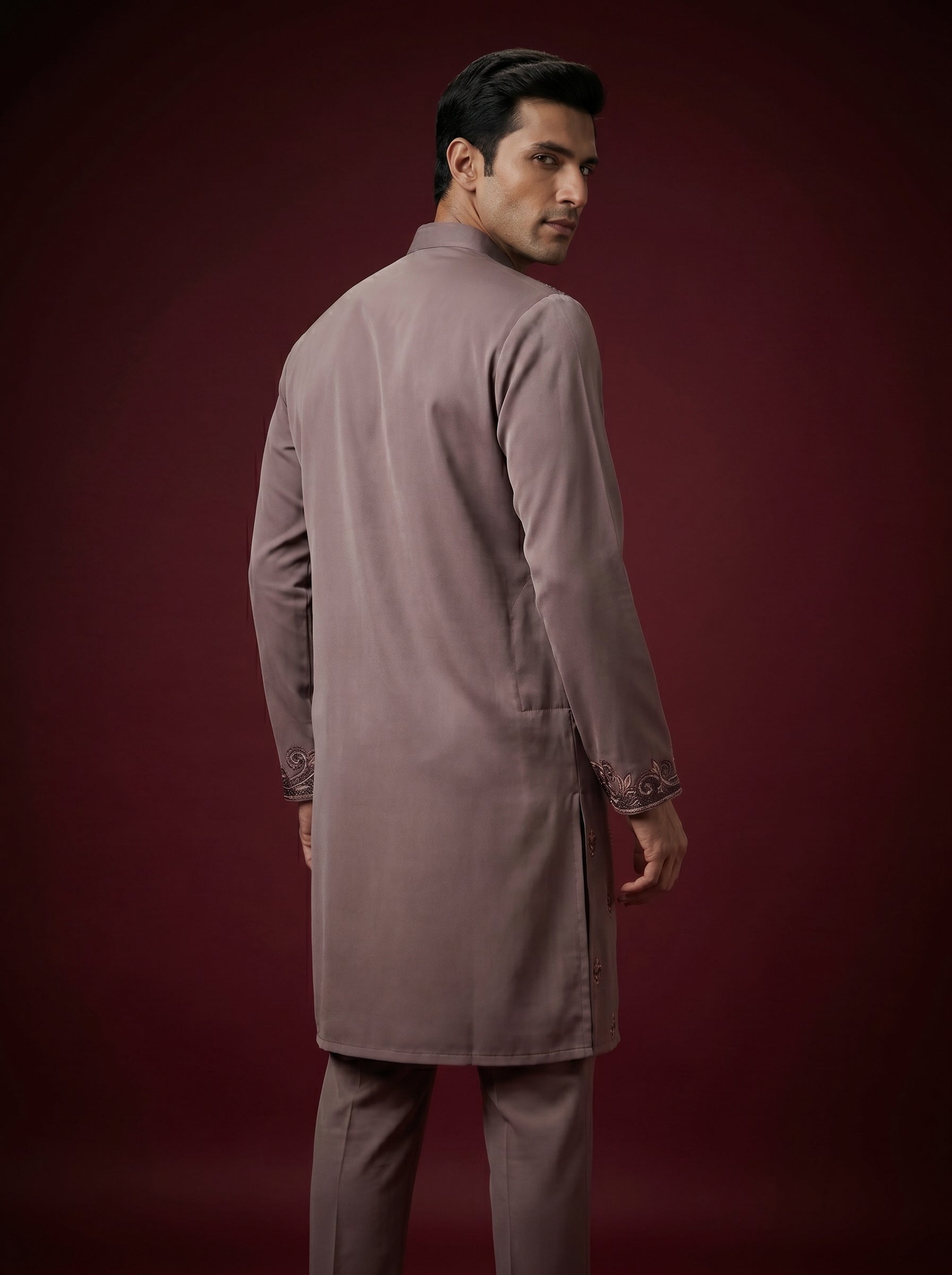 Japanese Hand Embroidered Kurta Pajama