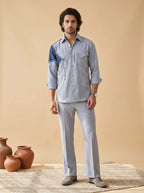 Patch work designer shirts with same pants