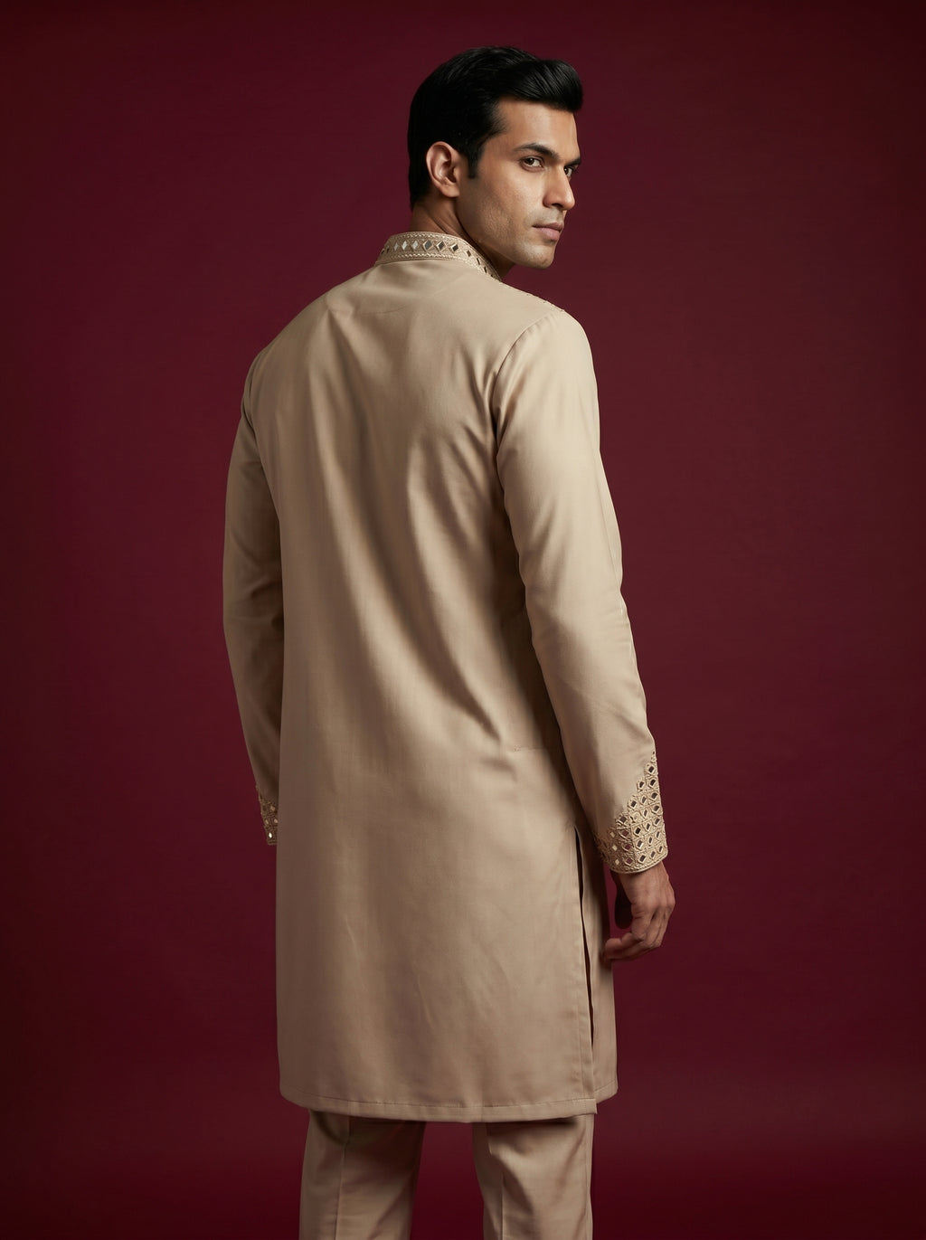 Japanese Hand Embroidered Kurta Pajama
