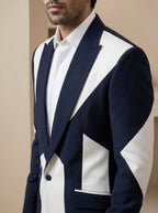 Blue Japanese Patch Work Suit