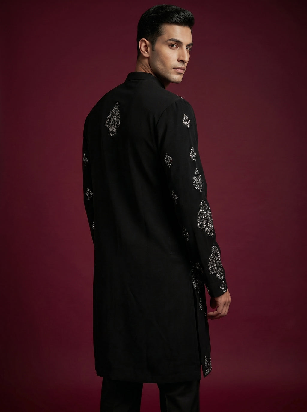 Japanese Hand Embroidered Kurta Pajama