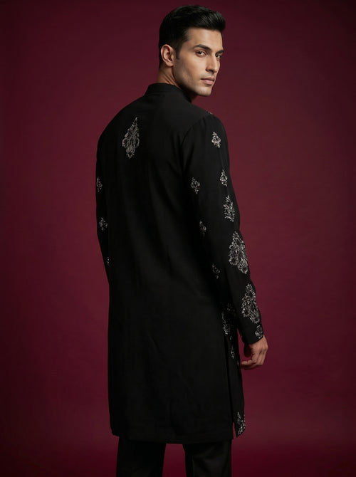 Japanese Hand Embroidered Kurta Pajama