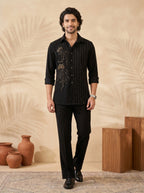 Hand embroidered designer shirts with same pants (MD2435)