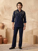 Hand embroidered designer shirts with same pants (SH-NU08)