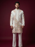 Japanese Hand Embroidered Kurta Pajama