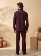 Hand embroidered designer shirts with same pants (SH-NU07)