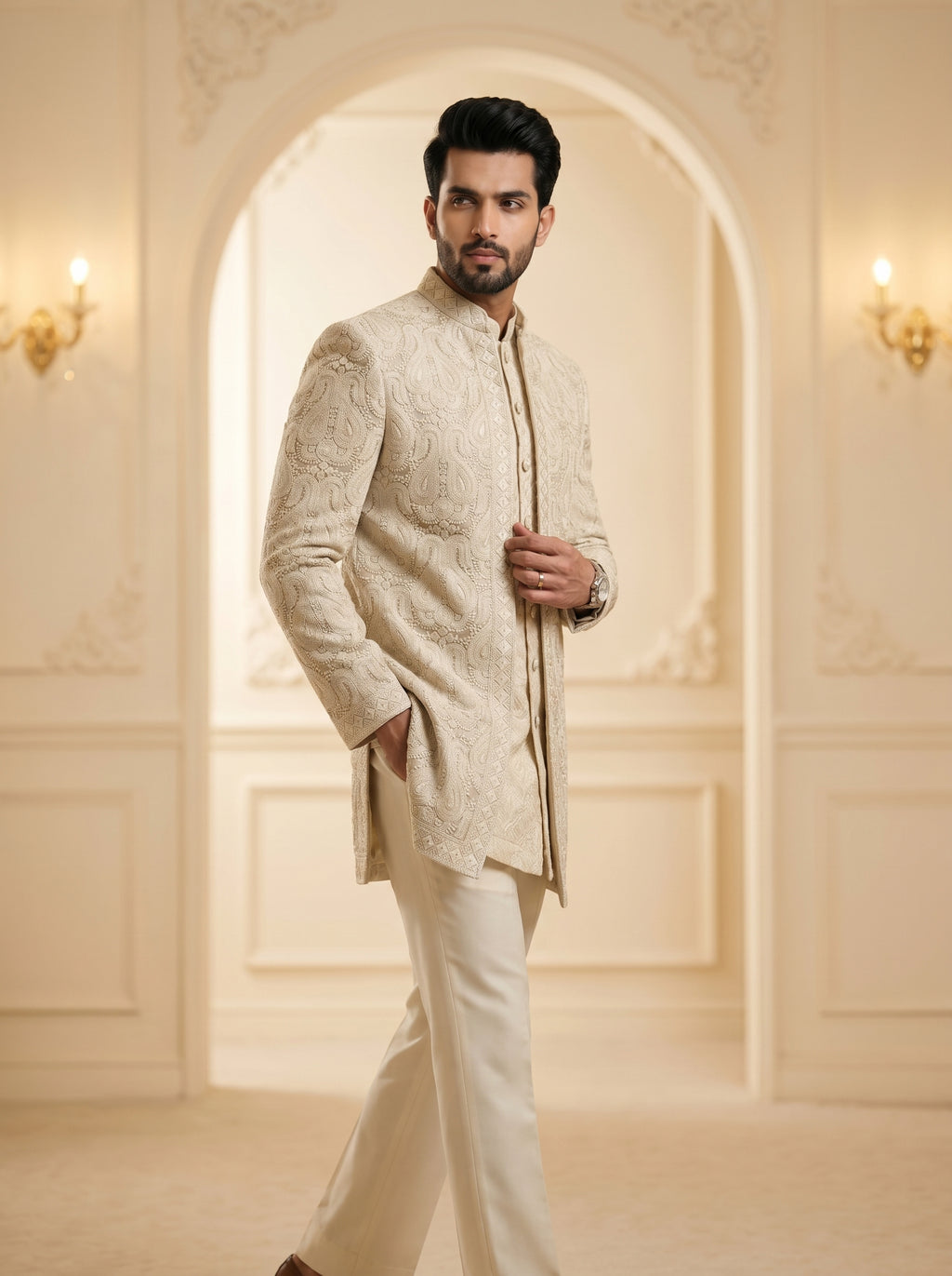 Rosegold lucknowi indo western