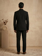 Black japanese hand embroidered jodhpuri