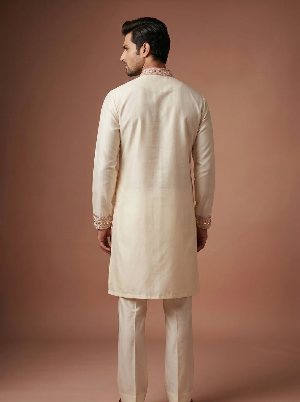 Japanese Hand Embroidered Kurta Pajama