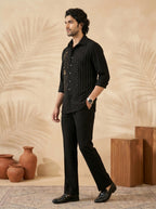 Hand embroidered designer shirts with same pants (MD2435)