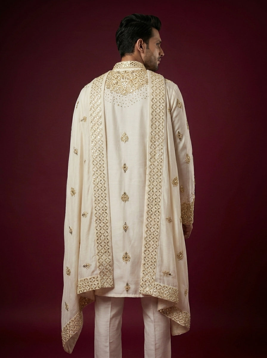 Japanese Hand Embroidered Kurta Pajama
